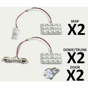  White 6 Lights LED Interior Package 58 LEDs Total Toyota Prius 