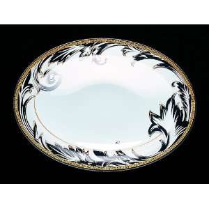  Versace by Rosenthal Arabesque Oval Platter, 15 1/4 Inch 