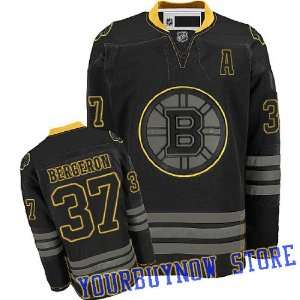  NHL Gear   Patrice Bergeron #37 Boston Bruins Black Ice 