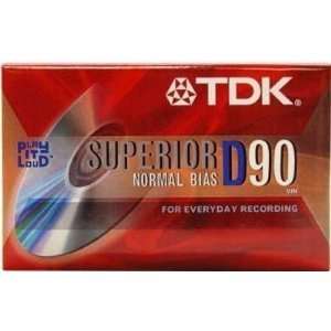  TDK Superior D90 Normal Bias Audio Cassete Tape   10PK 