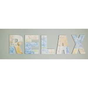  Wooden Letters Wall Decor, Relax