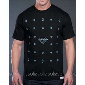 Diamond Supply   Mens Mini Diamonds S/S Tee Shirt in Black S2MDT BLK 