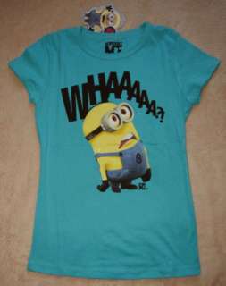 DESPICABLE ME *Whaaaa??* Girls S/S Fitted Tee T Shirt sz 12/14 