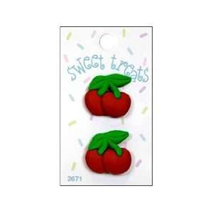  Blumenthal Button Sweet Treats Cherries 2pc (3 Pack) Pet 