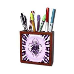   Designs   Kaleidoscope Purple   Tile Pen Holders 5 inch tile pen