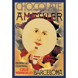  Chocolate Amatller Barcelona (Moon) 20x30 poster