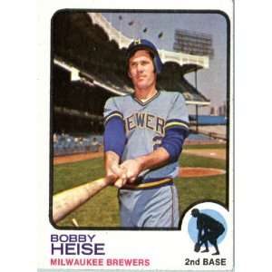  1973 Topps # 547 Bobby Heise Milwaukee Brewers Baseball 