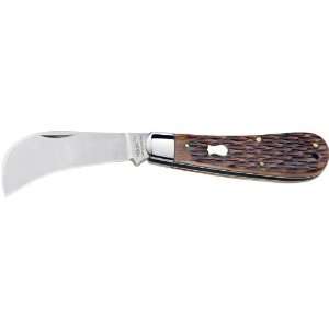  Boker Plus Hawkbill Folding Knife 3 Blade, Jigged Brown 