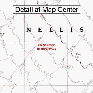  USGS Topographic Quadrangle Map   Breen Creek, Nevada 