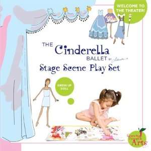   Cinderella Ballet by Aleksandra® Stage Scene Play Set Toys & Games