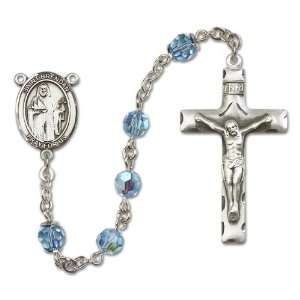  St. Brendan the Navigator Aqua Rosary Jewelry