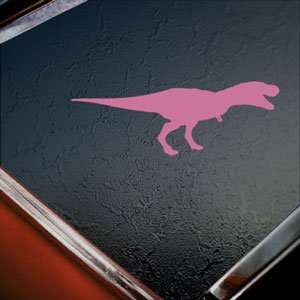 T Rex Jurassic Park Pink Decal Dinosaur Window Pink 
