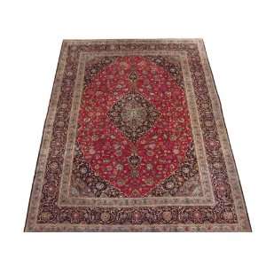  Persian Kashan Area Rug 99 X 134 Perfect Condition: Home 