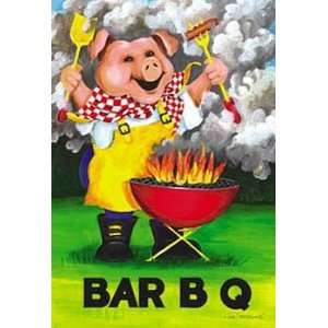  Backyard Bar B Q Pig Grill Mini Flag Patio, Lawn & Garden