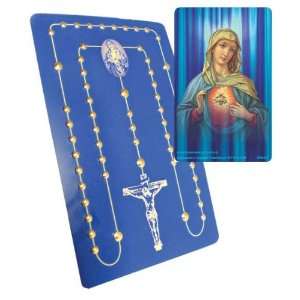  Rosary Card Blessed Mary 