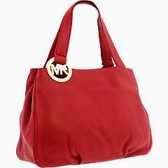   NEW AUTHENTIC MICHAEL KORS FULTON LARGE EAST WEST TOTE (Red) Clothing