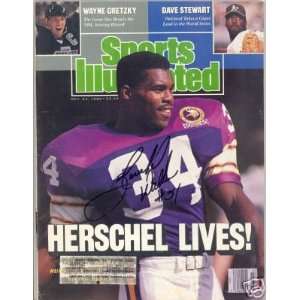  Herschel Walker Vikings Signed Si Sports Illustrated 