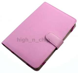 Quality Leather Case Cover Sleeve for  Kindle Fire PINK  