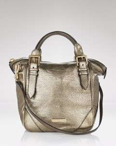 Burberry Purse Handbag Grainy Metal Leather Medium Haven Tote 3788491 