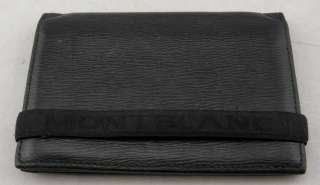 Montblanc Black Leather Business Card Wallet/Holder In Box  