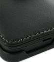 Blk Monaco Book Type Leather Case Cover for HTC Evo 3D  