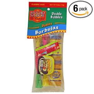 Mucho Sabor Candy n Double Bubbles, 0.5 Ounce Bags (Pack of 6 