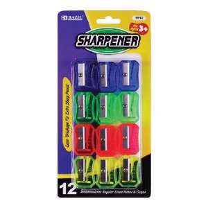  Bazic 1912  24 Transparent Square Pencil Sharpener  Pack 