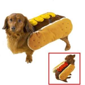  Casual Canine Hot Dog with Mustard Costume for Dog 