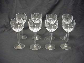 Waterford Dunloe Clear Cut Crystal Wine Hock Glasses  