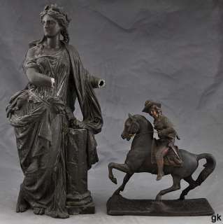   Figures Classical Woman & Frontiersman /Horse N. Miller & Sons  