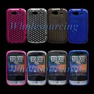 10x Honeycomb GEL COVER CASE Skin For HTC Wildfire S  