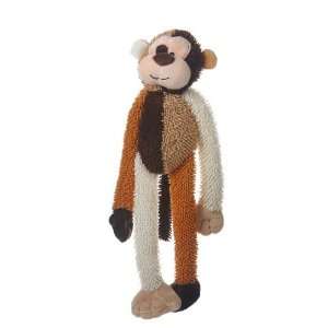  Multi Crew Monkey Dog Toy   Soft Beige and Brown Colors 