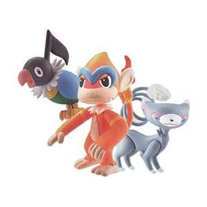   Basic Figure 3 Pack Chatot, Glameow and Monferno Toys & Games
