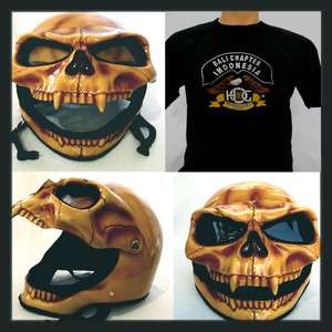 Skeleton Skull 3D Airbrush Fullface Helmet .New/ M L XL  