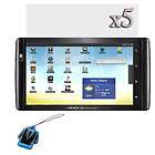 For Archos 101 Internet Tablet 5x Clear LCD Screen Protector Film 
