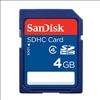 Lot of 6 New SanDisk Secure Digital 4GB SDHC SD HC CLASS 4 Flash 