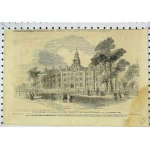  London Hospital Diseases Chest Victoria Park 1851 Print 