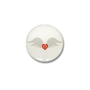  Angel Wings Cool Mini Button by  Patio, Lawn 