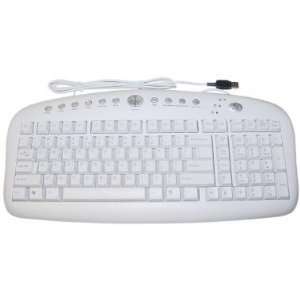  multimedia keyboard in traditional setting, USB, Beige 