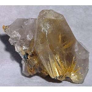  Rutilated Quartz Crystal with Exposed Rutile Brazil