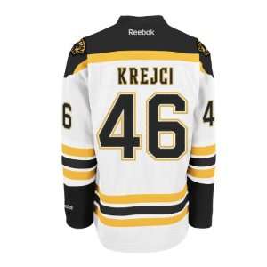David Krejci Boston Bruins Reebok Premier Replica Road NHL Hockey 