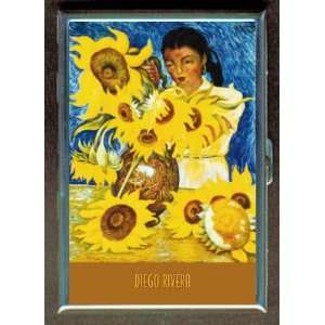  DIEGO RIVERA GIRL WITH FLOWERS ID CIGARETTE CASE WALLET 