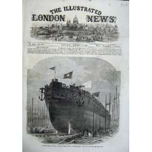   1863 Iron Clad Ship Queen Frigate Valiant Millwall War