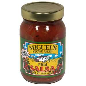 Miguels, Salsa Mild, 16 Ounce (12 Pack)  Grocery & Gourmet 