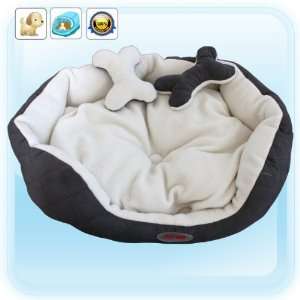  Grey Luxury Warm Unique Soft Pet Dog Cat Puppy Bed, M size 