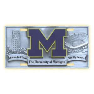  Michigan Wolverines License Plate Cover: Sports & Outdoors