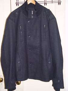 Mens Imperious Dark Blue Wool Jacket Coat New Size 3XL  