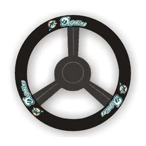  Miami Dolphins Leather Steering Wheel Cover: Automotive