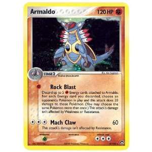  Pokemon EX Power Keepers #3 Armaldo Holofoil Card: Toys 