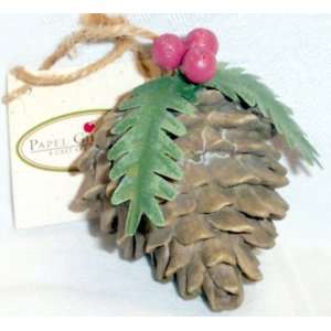  Hand Painted Pine Cone Ornament